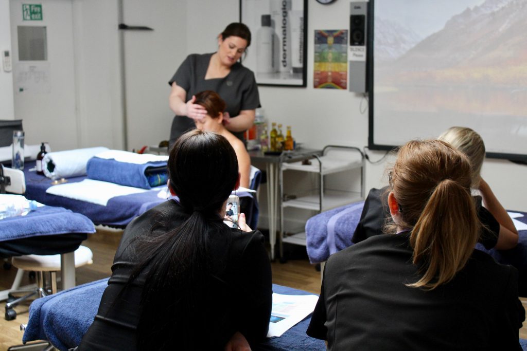 Demonstration on Indian head massage